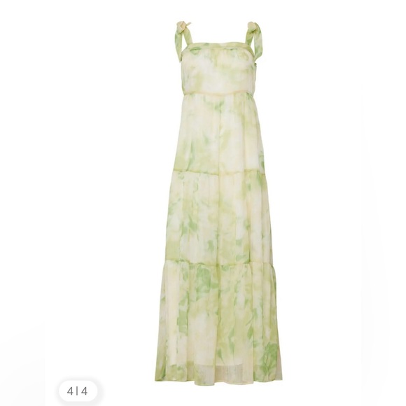 Line & Dot Green Tie-Dye Maxi Dress XS Rent the Runway 💙 - Picture 7 of 7